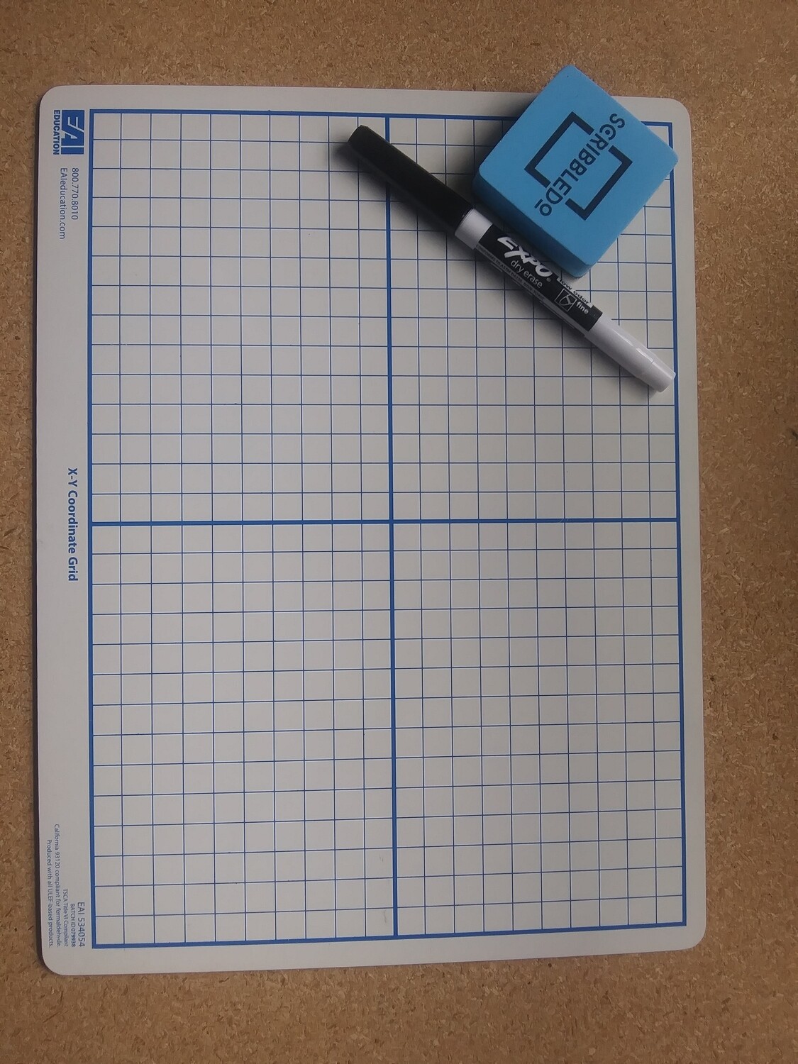 8.5 x11 inch Dry-Erase Board, double-sided