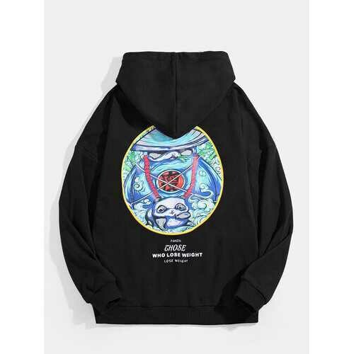 GHOSE- Graphic Back Print Hoodie