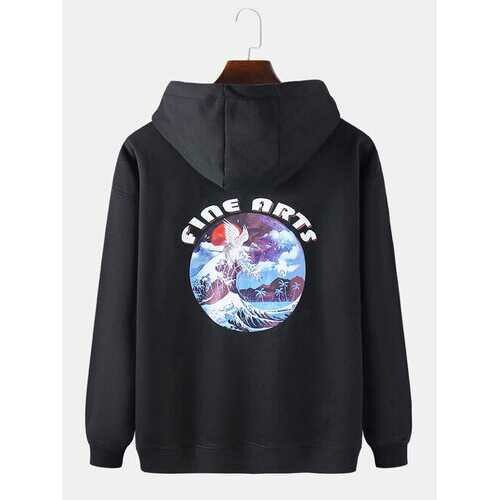The Fine Art - Graphic Back Print Casual Hoodie