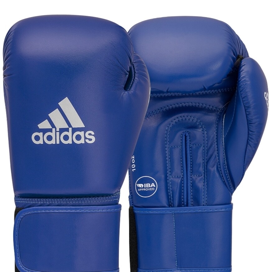 ADIDAS boksehansker AIBA og WAKO godkjent blå 