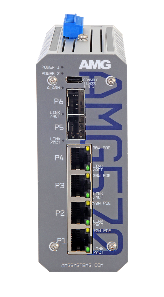 AMG570-2GBT-2GAT-2S-P240 Administrert PoE Switch