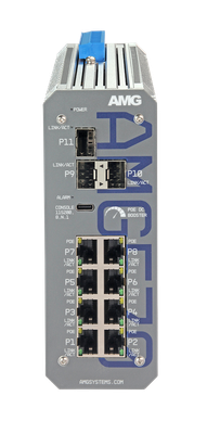 AMG570-8GAT-3S-P90-LV Administrert PoE Switch - LV Booster