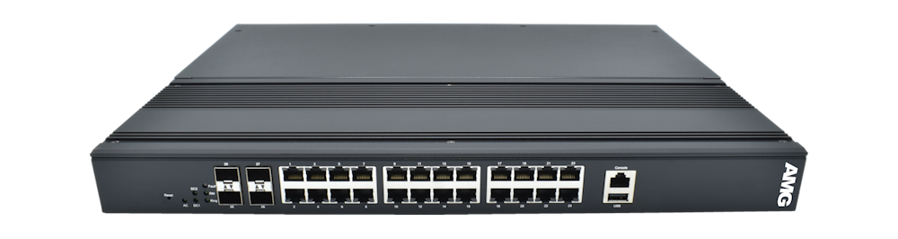 AMG560-24GAT-4XS-P300 -Rack - Administrert PoE Switch