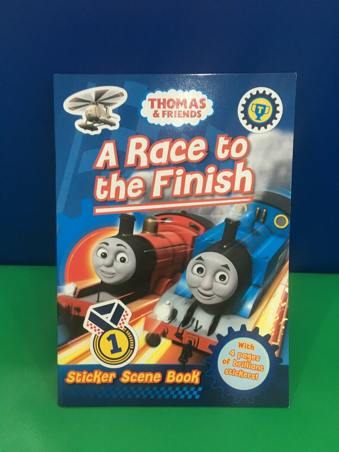 Thomas A Race to the Finish, sticker scene book