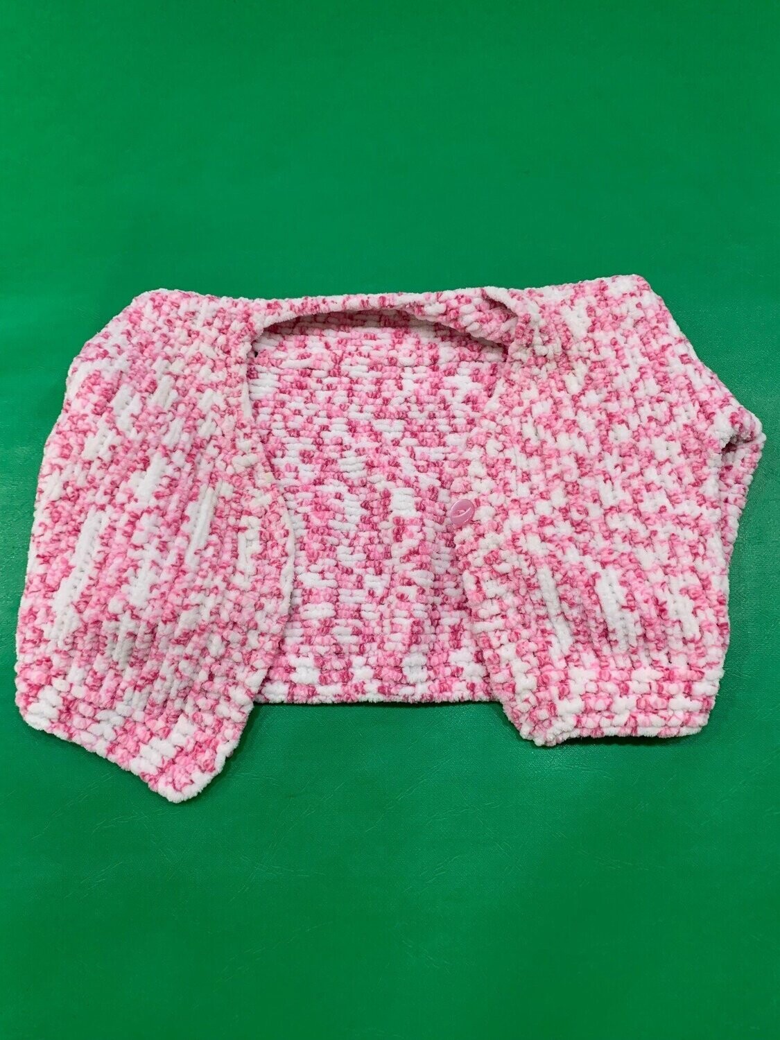 Pre-loved baby girl Pink Cardigan 6 - 9 months (this is a rough guess, as item has no label)