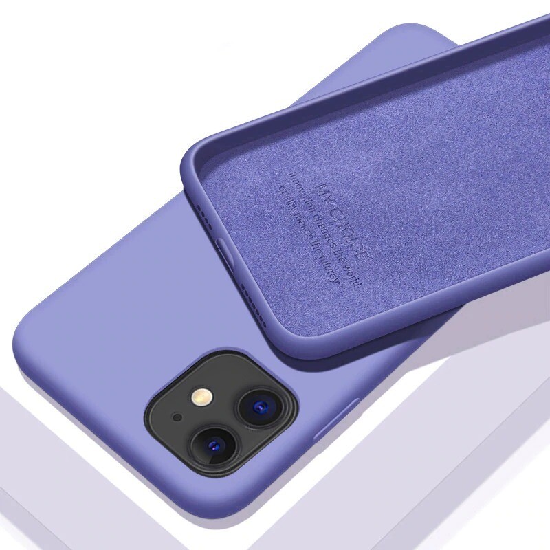 Original Soft velvet Liquid Silicone Case For Apple iPhone 12 mini 11 Pro 7 8 6 6s Plus XR X XS Max 10 5 5s Cases Back Cover TPU