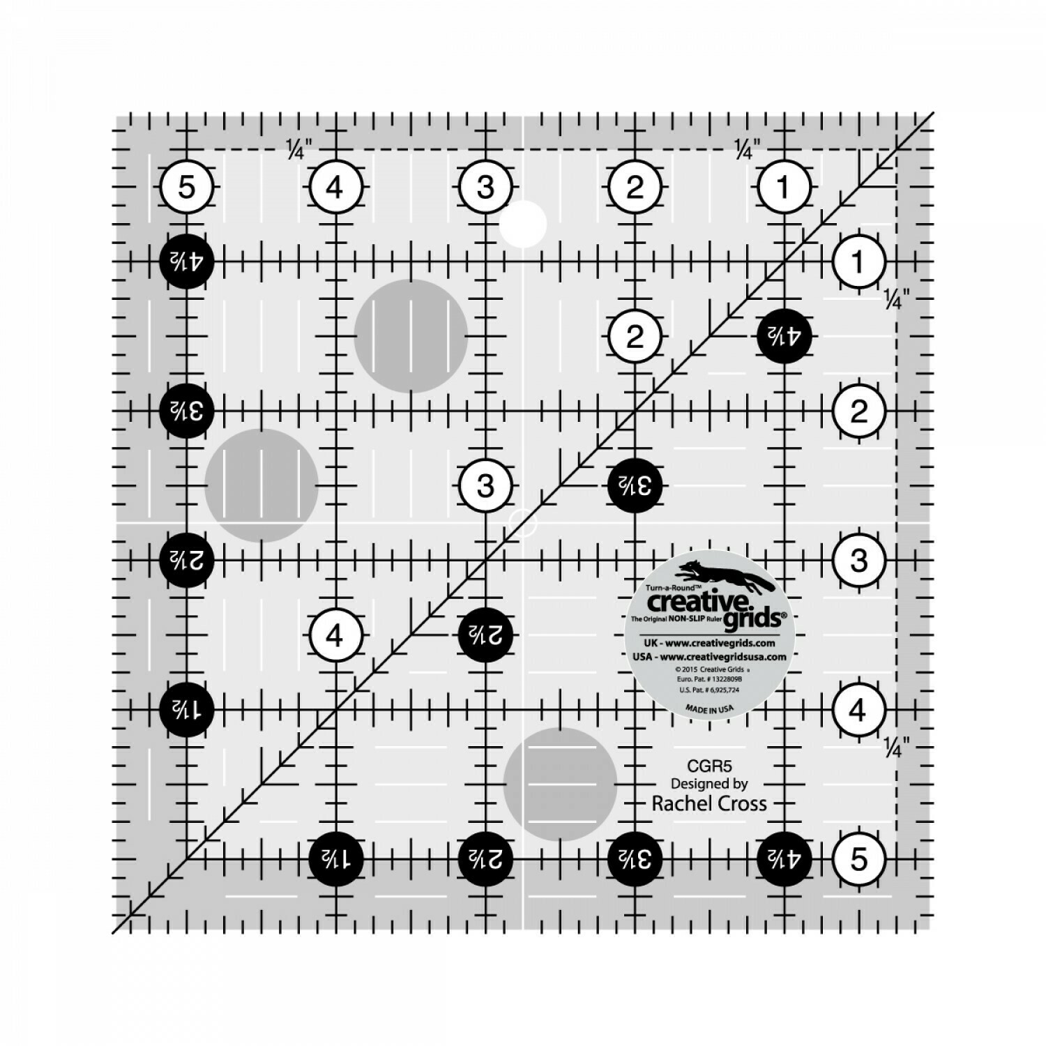 Creative Grids® Quilt Ruler 5-1/2" Square