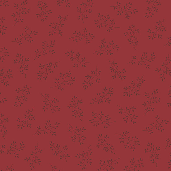 Olive Branch Cranberry - 1 yard