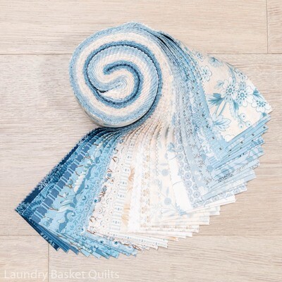 Bluebird Double Scoops Jelly Roll - 2.5" strips Bluebird Double Scoops Jelly Roll - 2.5" strips