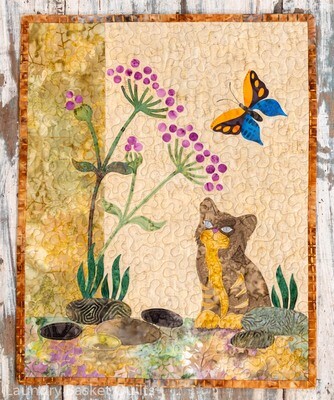 Cat and Butterfly Quilt - LBQ Heirlooms Cat and Butterfly Quilt - LBQ Heirlooms