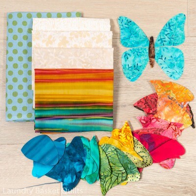 Little Butterflies Fabric Kit - 7" Blocks