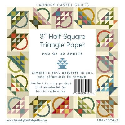 3" Finished Triangle Paper - 5" x 5" fabric