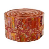 Java Batik Jelly Roll - Tangerine