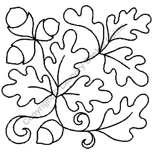 Stencil - 7" Oak Leaf Stencil