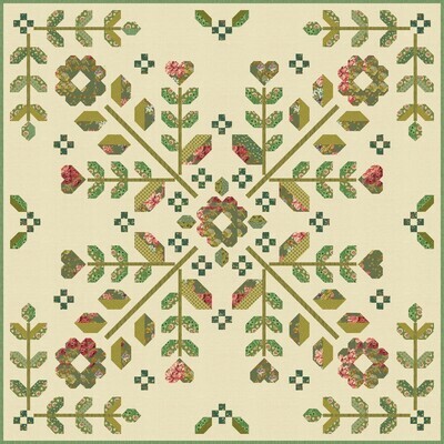 Blue Hibiscus - Green Thumb Fabric Kit Blue Hibiscus - Green Thumb Fabric Kit