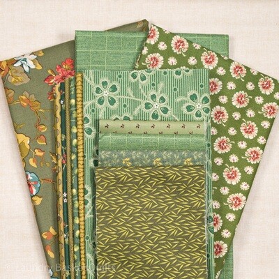 Blue Hibiscus - Green Thumb Fabric Kit Blue Hibiscus - Green Thumb Fabric Kit