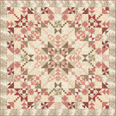 Michigan- Cocoa Pink PRE-CUT Fabric Kit Michigan- Cocoa Pink PRE-CUT Fabric Kit