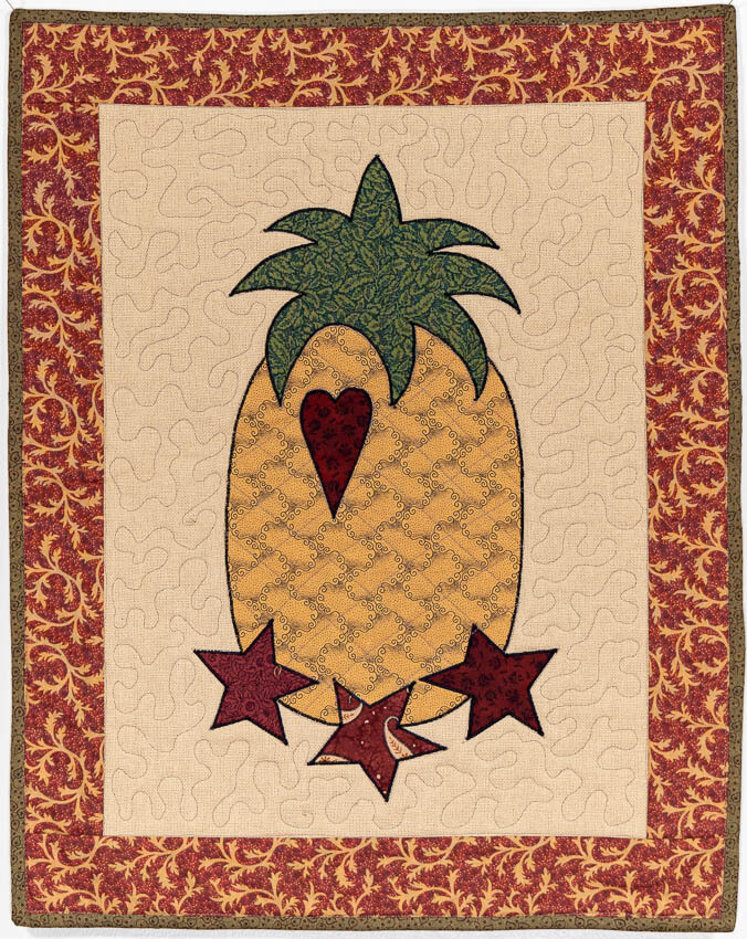 Pineapple Wall Hanging LBQ Heirloom Quilts
