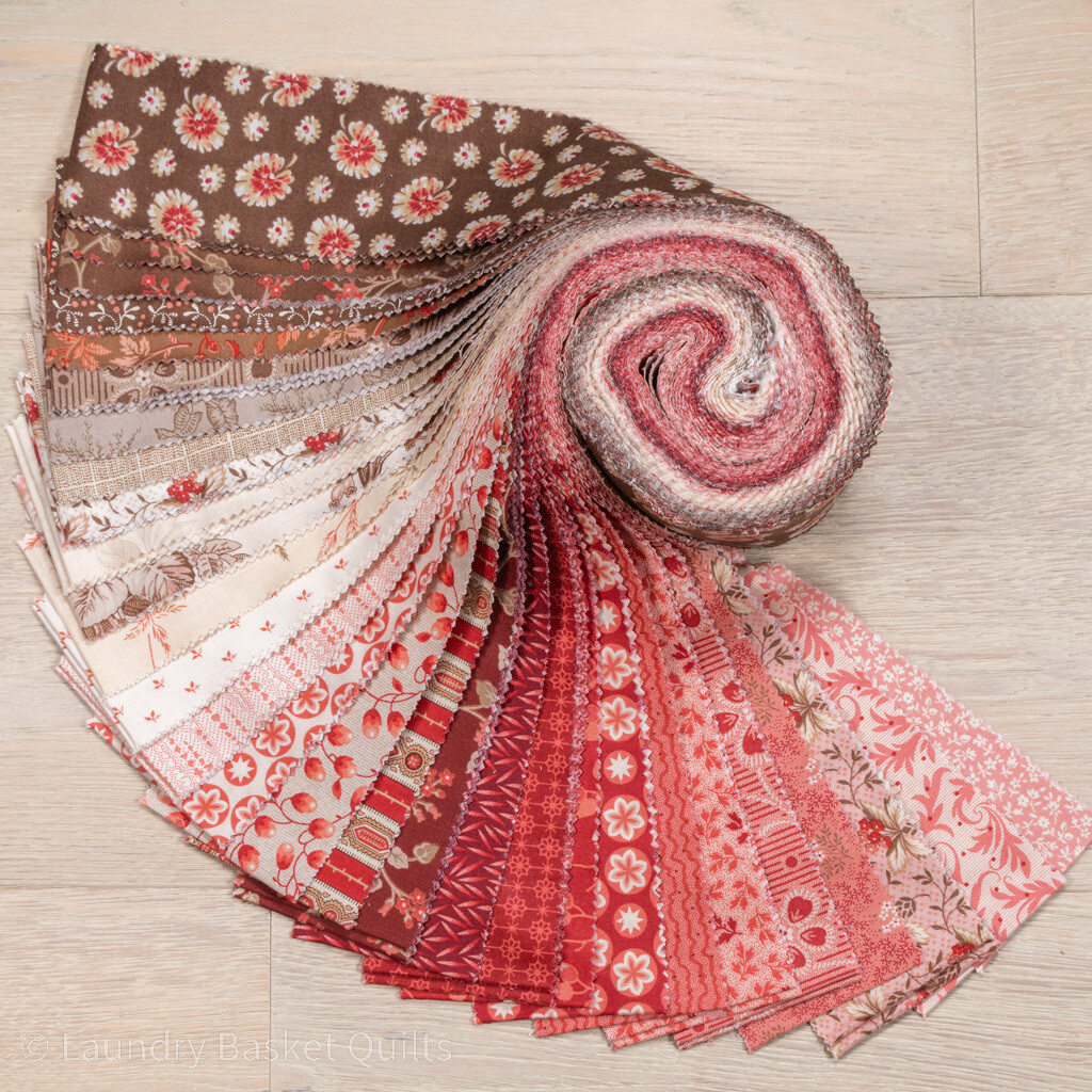 Cocoa Pink Jelly Roll 2.5" strips