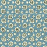 Cocoa Blue Prints - 1 yard