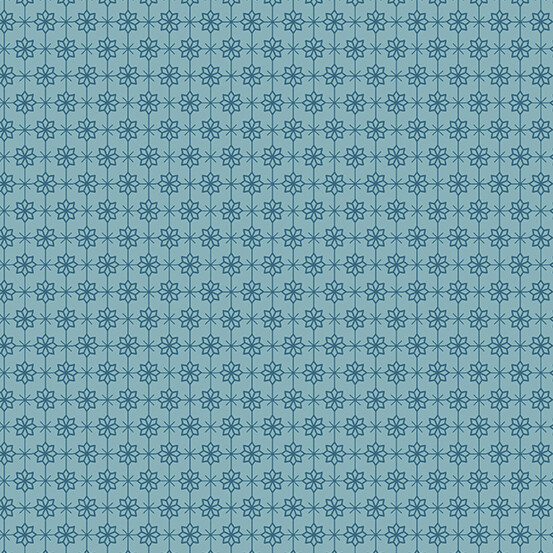 Cocoa Blue Prints - 1 yard