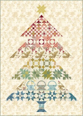 Winter Village All Inclusive Quilt Kit - With Beautiful Dark Outer Border  and Backing too! by Laundry Basket Quilts - Edyta Sitar