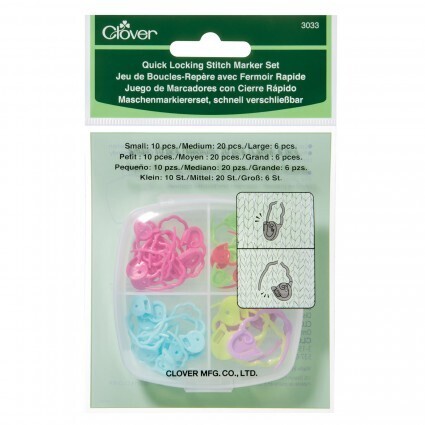 Clover Quick Locking Stitch Marker Set