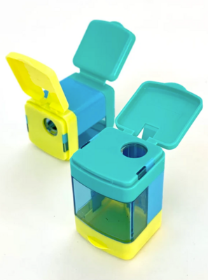 Iwako Cube Sharpener - Green/Yellow