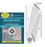 Skinny Robin 16 Point Mariner&#39;s Compass Book and Ruler Combo