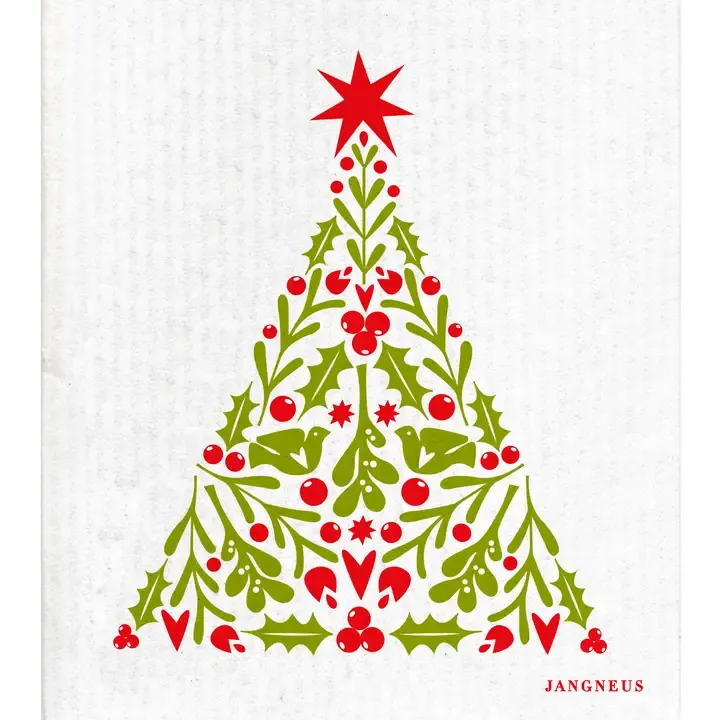 Christmas Tree Swedish Dishcloth