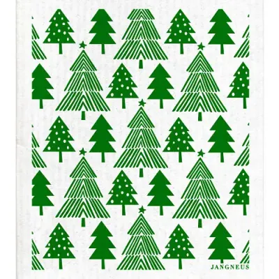 Christmas Forest Swedish Dishcloth