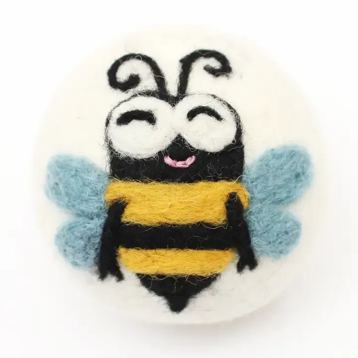 Wool Dryer Ball - Happy Bee