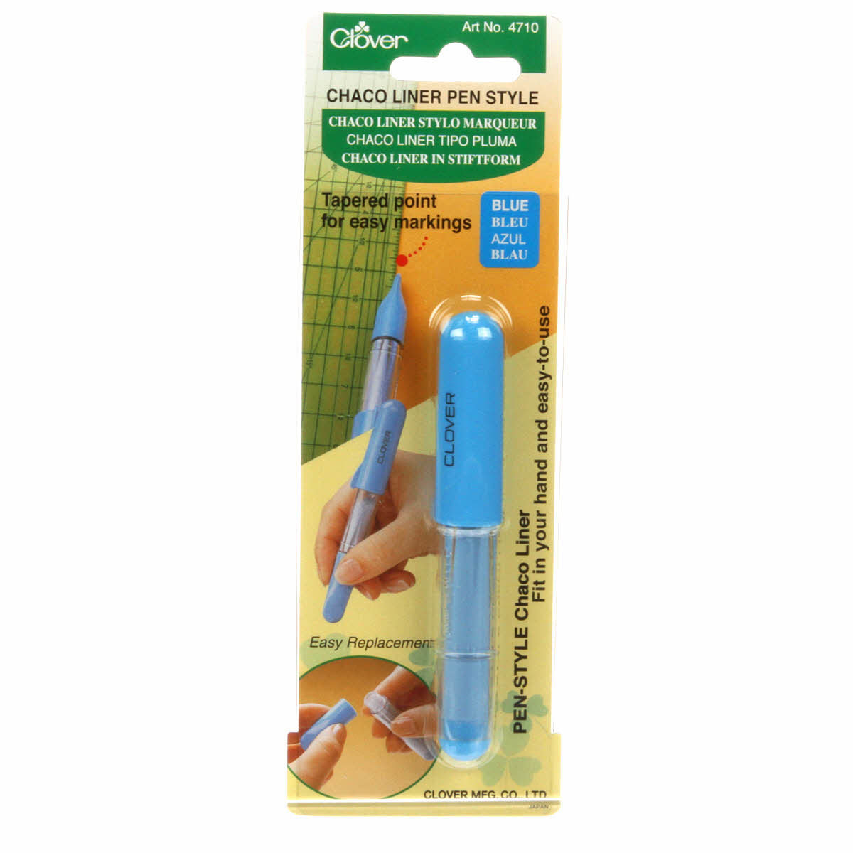 Clover Chaco Liner Pen Style Blue