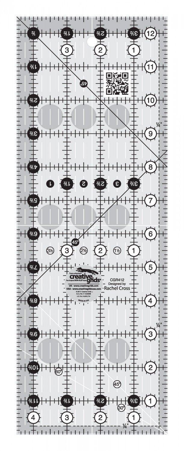 Creative Grids® Quilt Ruler 4½" x 12½"