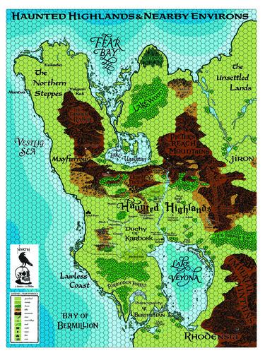 Castles & Crusades Haunted Highlands Map by Darlene -- Digital