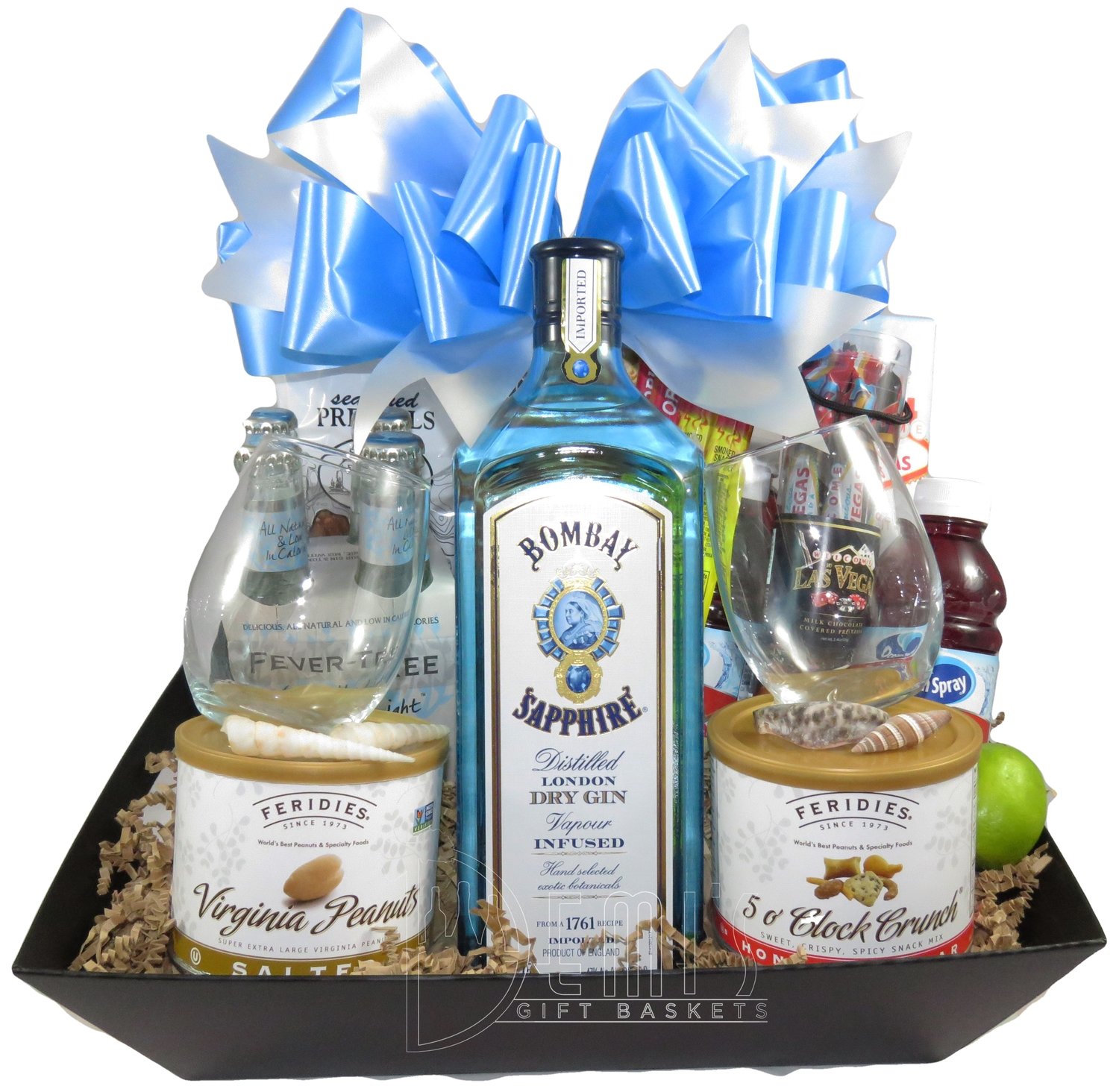 Bombay Sapphire Dry Gin basket Bombay Sapphire Dry Gin basket