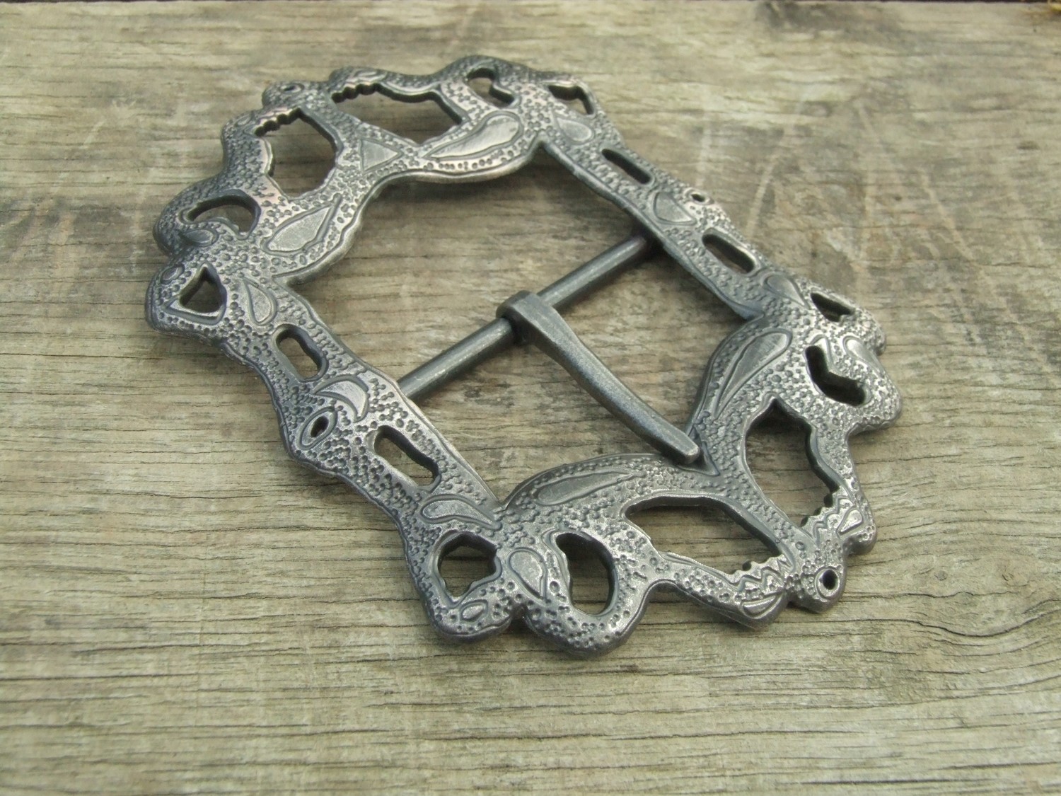 Pirate Baldric Buckle (Silver finish)