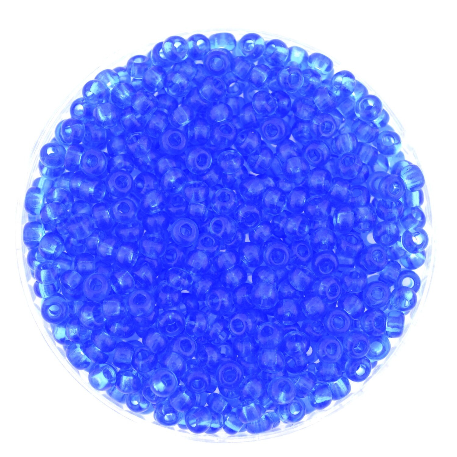 Rocailles blau transparent  2,6mm  / 30g