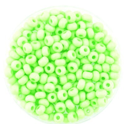 Rocailles grün neongrün 3mm / 12g Rocailles grün neongrün 3mm / 12g