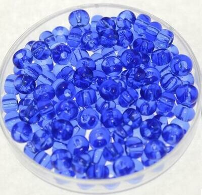Rocailles blau transparent, 4,5mm / 30g Rocailles blau transparent, 4,5mm / 30g