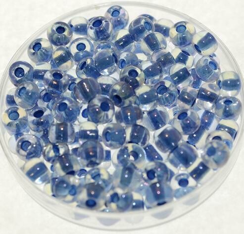 Rocailles blau 4,5mm  Farbe innen /30g