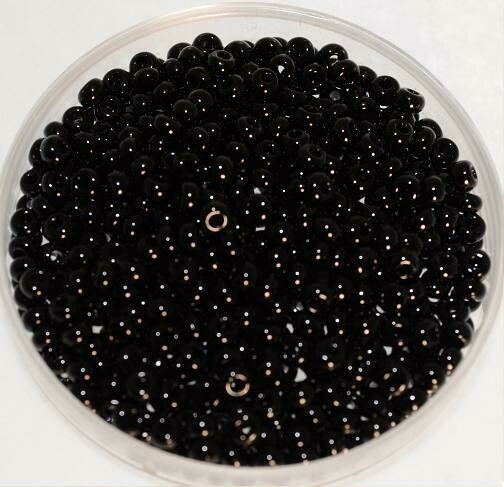 Rocailles schwarz 2,6 mm , opak / 24g