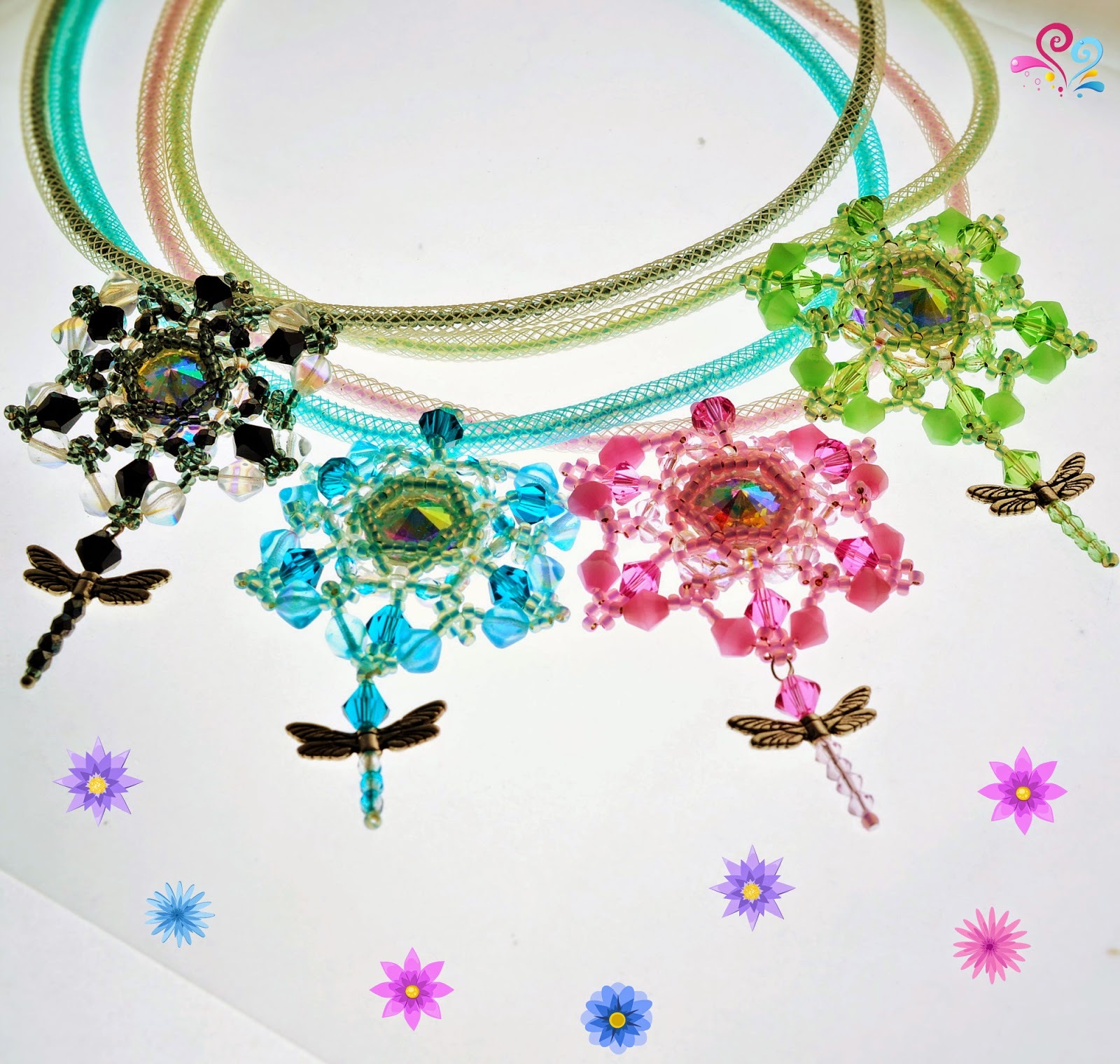 20. Bastelidee in blau / Schmuck selber machen Anhänger in blau