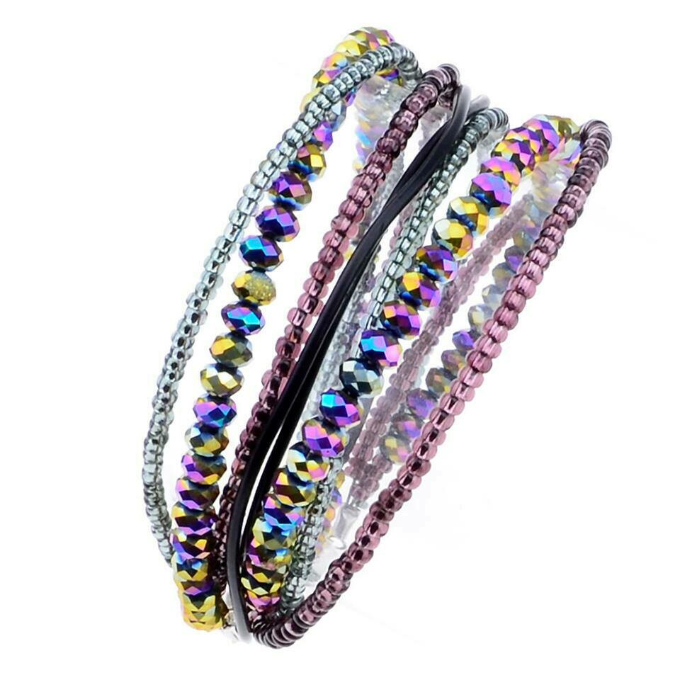 Schmuckherstellungs Set 24/ Perlenarmband selber machen DIY Kit mit Perlen + Anleitung + Zubehör