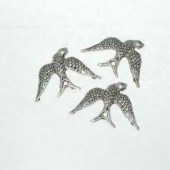 6x Anhänger Tibetsilber Schwalbe ca. 20x25mm