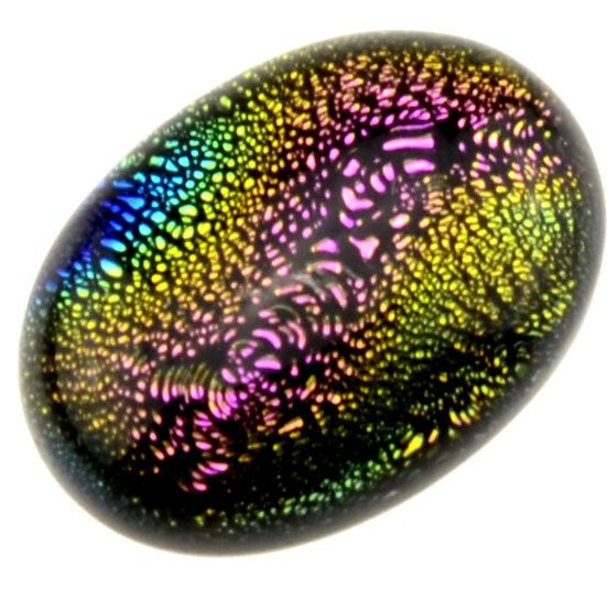 Dichroic Glas Cabohon 13x18mm / 1St