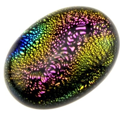 Dichroic Glas Cabohon 13x18mm / 1St