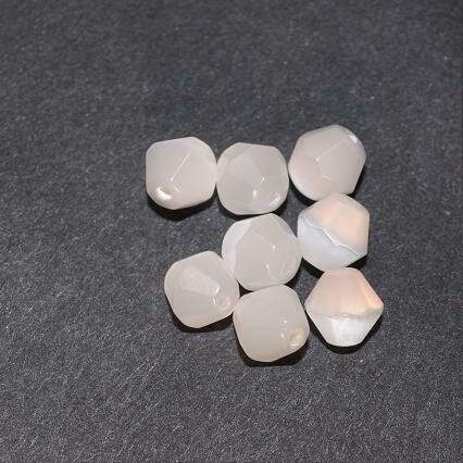 Katzenaugen 16 Facetten, 6mm weiß / 14 Stück
