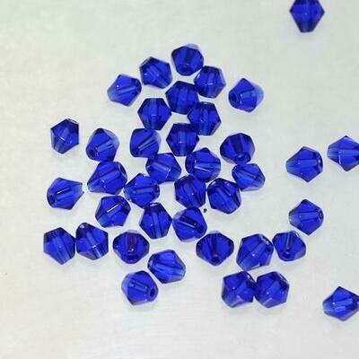 Feuerpolierte 3mm Perlen blau / 80 Stück Feuerpolierte 3mm Perlen blau / 80 Stück