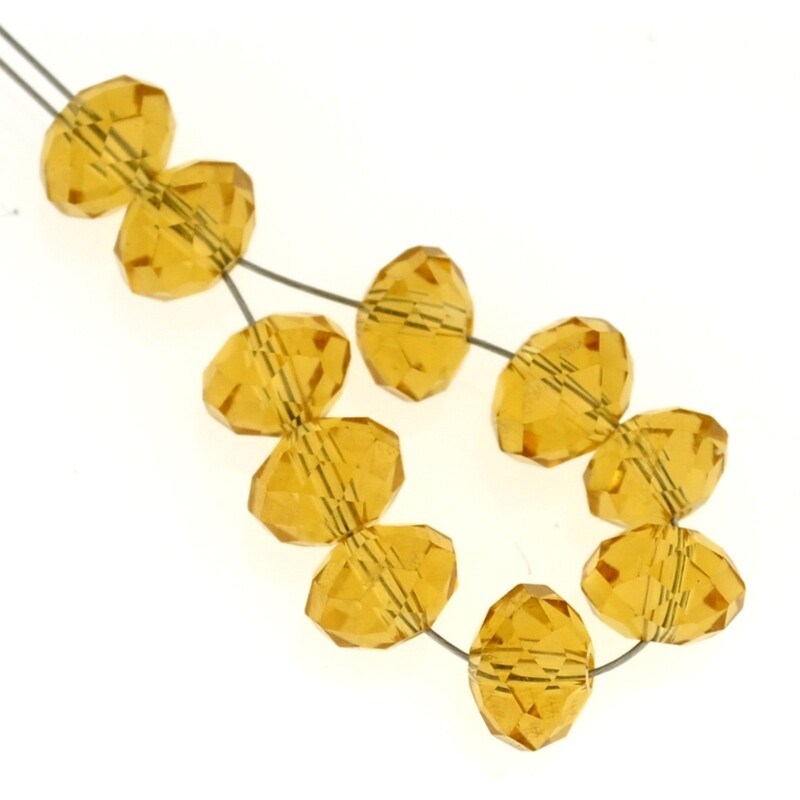 Rondelle facettiert 6x8mm/ 10 Stück Rondelle facettiert 6x8mm/ 10 Stück